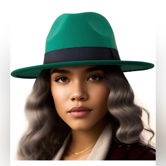 Accessories - Green Fedora Hat